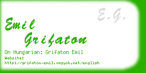emil grifaton business card